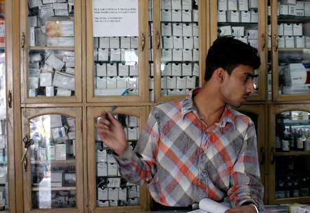 POLICY: A pharmacy shop in New Delhi